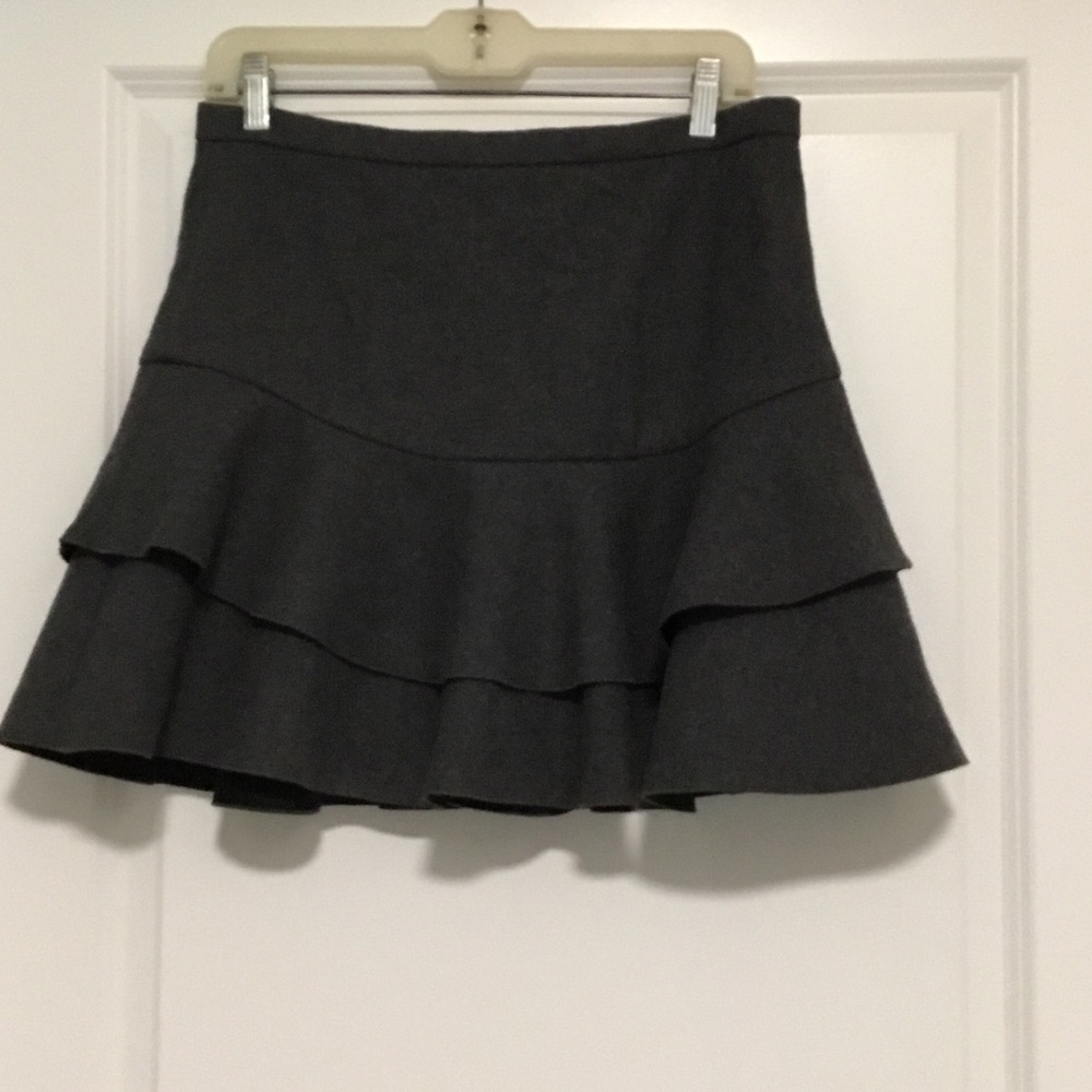 J Crew ruffled wool skirt